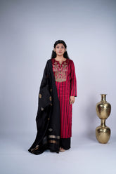 Crimson Red Zardozi Suit Set