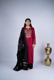 Crimson Red Zardozi Suit Set