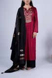Crimson Red Zardozi Suit Set