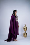 Royal Plum Embroidered Suit Set