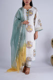 Gulbahar - Blooming Floral Soft Pastel Suit Set