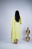 Lime Green Embroidered Suit Set