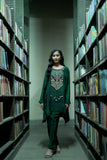 Forest Green Handcrafted Embroidered Co-Ord Set