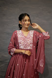 Zamun Mul Chanderi Embroidered Suit Set with Dupatta