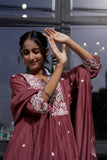 Zamun Mul Chanderi Embroidered Suit Set with Dupatta