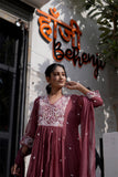 Zamun Mul Chanderi Embroidered Suit Set with Dupatta