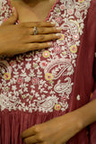 Zamun Mul Chanderi Embroidered Suit Set with Dupatta