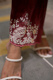 Zamun Mul Chanderi Embroidered Suit Set with Dupatta
