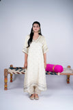 Ivory Choga Set with Embellishments & Scalloped Detailing