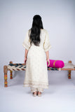 Ivory Choga Set with Embellishments & Scalloped Detailing
