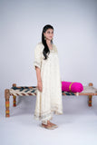 Ivory Choga Set with Embellishments & Scalloped Detailing