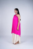 Asymmetric Indo-Western Draped Dress