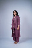 Contemporary Dusty Plum Layered Co-ord Set