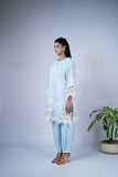 Summery Embroidered Co-ord Set with Statement Crochet
