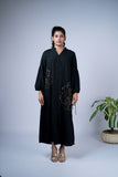 Sophisticated Gold Motif Fluid Dress