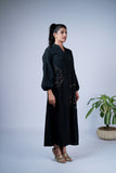 Sophisticated Gold Motif Fluid Dress