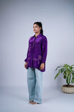 Bandhani Shirt with Mirror Work