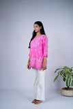 Pink Chikankari Top
