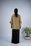 Olive Green Ajrakh Print Shirt