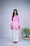 Baby Pink Tone-on-Tone Chikankari Top