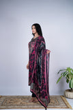 Floral & Paisley Pashmina Printed Suit Set