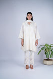 Ivory Bloom Floral Embroidered Suit Set
