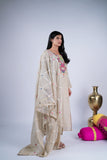 Ivory Rangrez Mirror Work Embroidered Suit Set