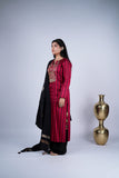 Crimson Red Zardozi Suit Set