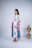 Gulbahar - Blooming Floral Soft Pastel Suit Set