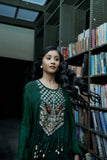 Forest Green Handcrafted Embroidered Co-Ord Set