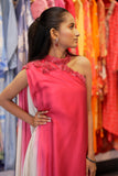 Pink Hand-Embellished Layered Dress